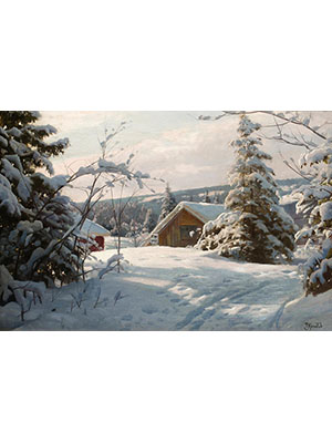 Peder Mork Monsted 《雪屋松塔》