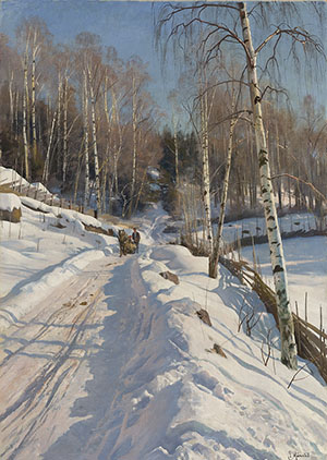 Peder Mork Monsted 《雪道初阳》