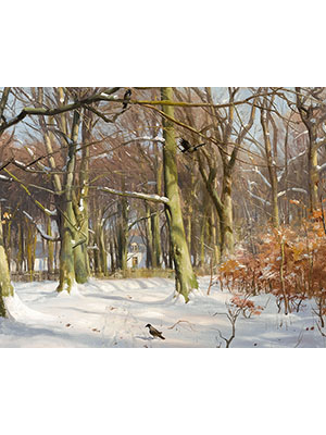 Peder Mork Monsted 《雪地林鸦》