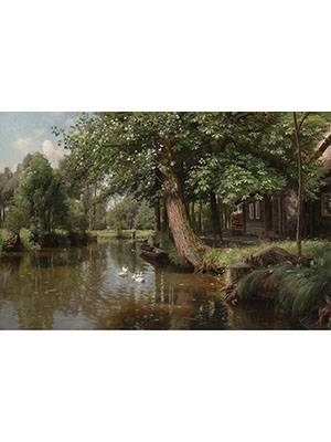 Peder Mork Monsted 《河岸民居》