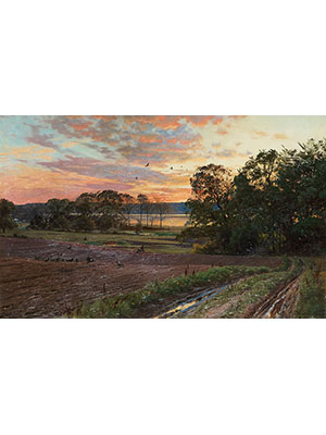 Peder Mork Monsted 《夕阳田野》