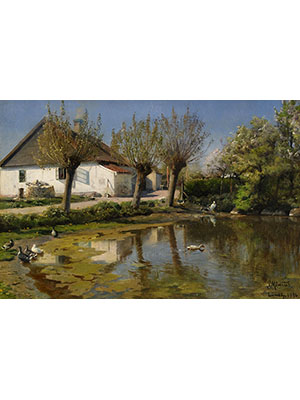 Peder Mork Monsted 《乡村池塘》