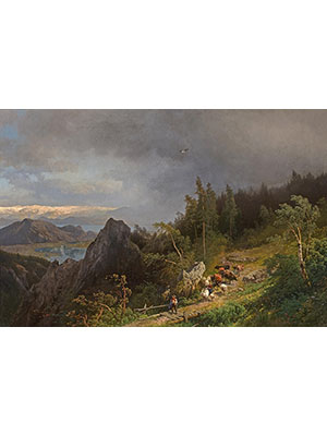 Albert Bierstadt 《牧道迢迢》