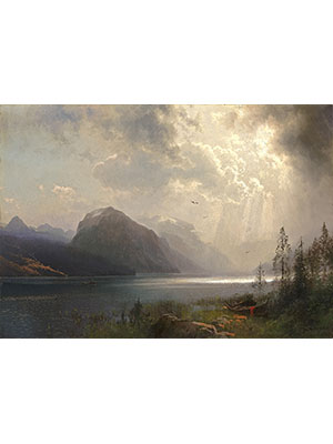 Albert Bierstadt 《怒阳破霾》