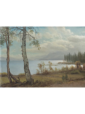 Albert Bierstadt 《疏林平湖》