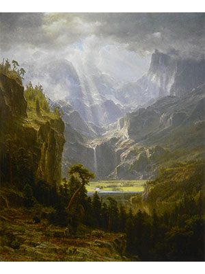 Albert Bierstadt 《峡谷怒阳》