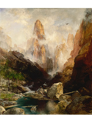 Albert Bierstadt 《峡谷云瀑》