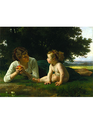 Bouguereau 《母亲与女儿》