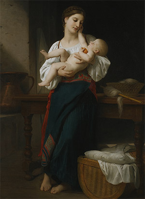 Bouguereau 《母亲与婴儿》