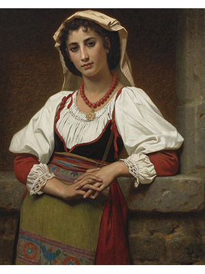 Bouguereau 《休息的女仆》