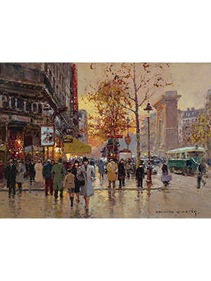 科尔特斯 《雨后黄昏街景》
