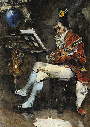 乔瓦尼波蒂尼 《弹琴的乐师》