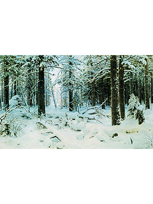希施金 《森林雪景》