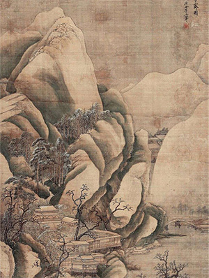 王翚 《山阴积雪》