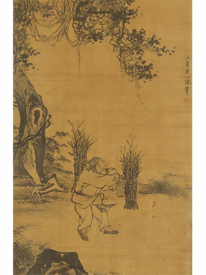 吴伟 《樵夫图》