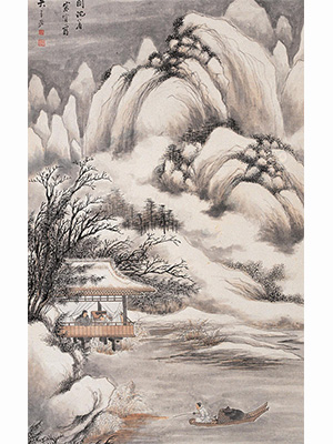 吴子深 《江山雪霁图》