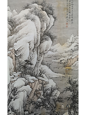 吴琴木 《溪山霁雪图》