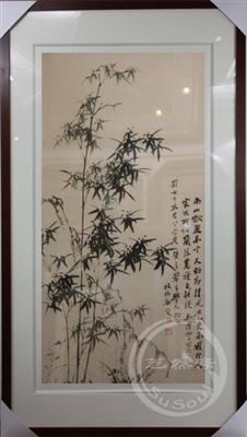 竹子 郑板桥花鸟 顾绣精品